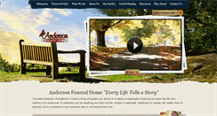 Desktop Screenshot of anderson-funeral-home.com